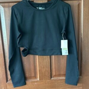Z by Zella Cropped Long Sleeve Athletic Top